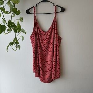 Torrid Ava Coral Dot Sl Stella Cami Tank - Size 4 / 4X - NWT